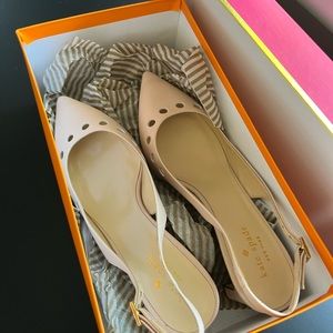 Kate Spade pale pink Sling back heels